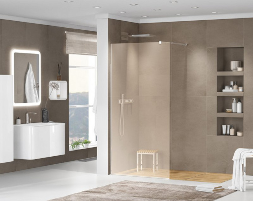 Душевая перегородка Cezares LIBERTA-L-1-66-193-GR-NERO