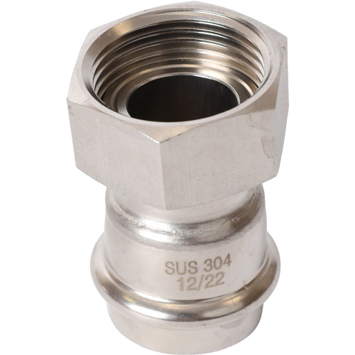 Соединитель с накидной гайкой 28x1" пресс, нержавеющая сталь Rommer Соединитель с накидной гайкой 28x1" пресс, нержавеющая сталь Rommer