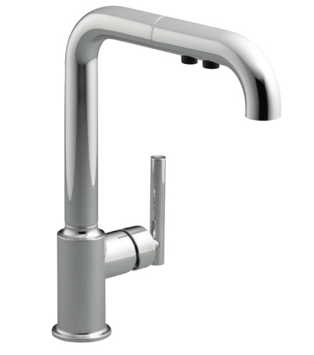 Смеситель для кухни Jacob Delafon Purist 7505D-CP хром, выдвижной излив Смеситель для кухни Jacob Delafon Purist 7505D-CP хром, выдвижной излив
