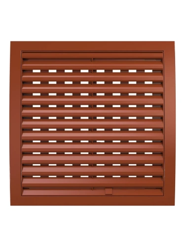 2525РРПН терр, Решетка наружная ASA вентиляционная регулируемая 250х250, терракотовая 2525РРПН терр, Решетка наружная ASA вентиляционная регулируемая 250х250, терракотовая