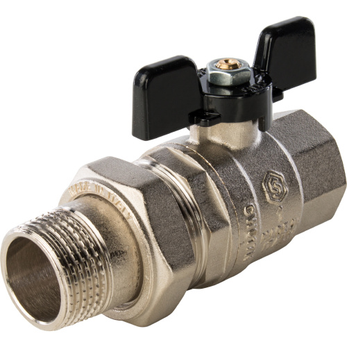 Кран шаровой 1"ВН с американкой, ручка бабочка Stout SVB-0007-000025 Кран шаровой 1"ВН с американкой, ручка бабочка Stout SVB-0007-000025