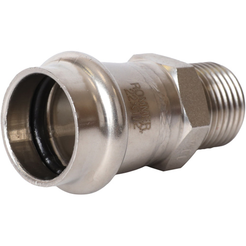 Соединитель ВПр-НР 22x1/2" пресс, нержавеющая сталь Rommer Соединитель ВПр-НР 22x1/2" пресс, нержавеющая сталь Rommer